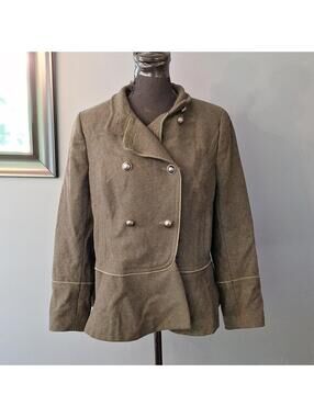 Banana Republic Army Green Blazer Petite Medium